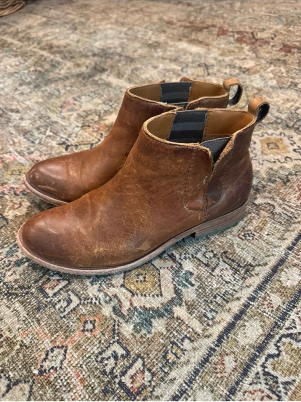 Kork-Ease Velma Ankle Boots – Women’s Size 6M – Cognac/Brown
